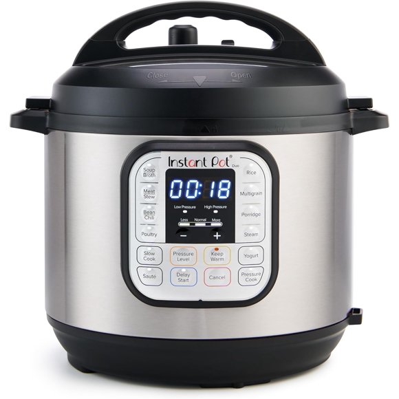 ZJQYDS Pot Duo 7-in-1 Electric Pressure Cooker, Slow Cooker, Rice Cooker, Steamer, Sauté, Yogurt Maker, Warmer & Sterilizer, 8 Quart, Stainless Steel/Black