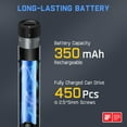 thumbnail image 3 of Fanttik E1 Max 3.7V Mini Electric Screwdriver, Precision Electric Screwdriver, 50-in-1 Magnetic Bits, Max 3 N.m, Magnetic Storage, 5/32''Hex, Repair Tool Set for Phone Camera Laptop Watch - Gray, 3 of 10