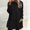Black, variant on 2025 New Fashion Plus Size Women's Round- Neck And Winter Loose Solid Pocket Warm Long Sleeve Blouse Tops
