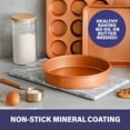 thumbnail image 6 of Gotham Steel Bakeware Round 9.5 inch Copper Baking Cake Tin - Nonstick, 6 of 6