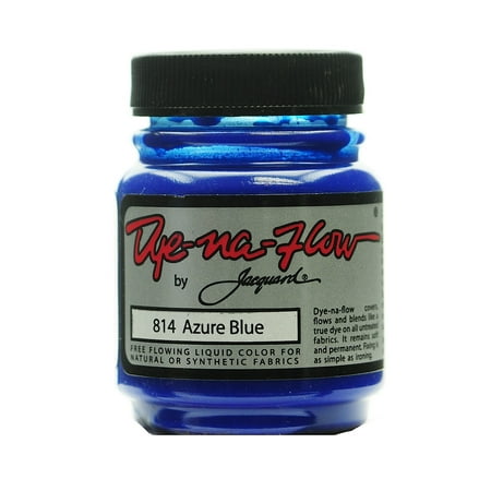 UPC: 0804551961434 | Dye-Na-Flow Fabric Colors azure blue  2 1/4 oz.  814 (pack of 4)