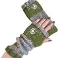 thumbnail image 2 of Warop Women's Embroidered Thermal Gloves, Insulated Winter Gloves for Outdoor Activities, 2 of 3