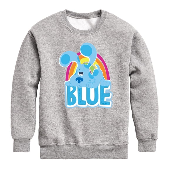 Blue's Clues & You! - Blue Graphic Long Sleeve Fleece Sweatshirt