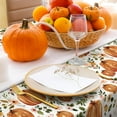 thumbnail image 3 of Fall Tablecloth Rectangle Autumn Floral Pumpkin Fabric Table Cloth Rustic Table Cover for Thanksgiving Farmhouse Picnic Home Kitchen Dining Table Decor, 60 x 102 Inch, 3 of 6
