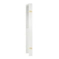 thumbnail image 3 of Oriental Furniture 6 Feet Tall Louvered Beadboard Room Divider White 6 Panel, 3 of 6