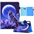 thumbnail image 1 of iPad mini 6th Generation 8.3-inch (2021),Dteck Magnetic Leather Pattern Card Holder Wallet Case Kickstand Shockproof Smart Folio Cover for iPad mini 6,Wolf, 1 of 7