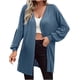 thumbnail image 2 of Puntoco Moda Mujer Sólido Suelto Manga Larga Cardigan Otoño Abrigo Blusa Rollbacks Puntoco Puntoco-2985, 2 of 6