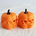 thumbnail image 5 of Marryso Outdoor Halloween Lantern Bar Ktv Decorative Props Hollow Skull Pumpkin Lamp Led Flash Ambient Candle Lights Black, 5 of 7