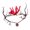 Red, variant on Fairy Flower Crown Headband Adjustable Size Woodland Floral Circlet Women Girls Cosplay Halloween Wedding Photo Props
