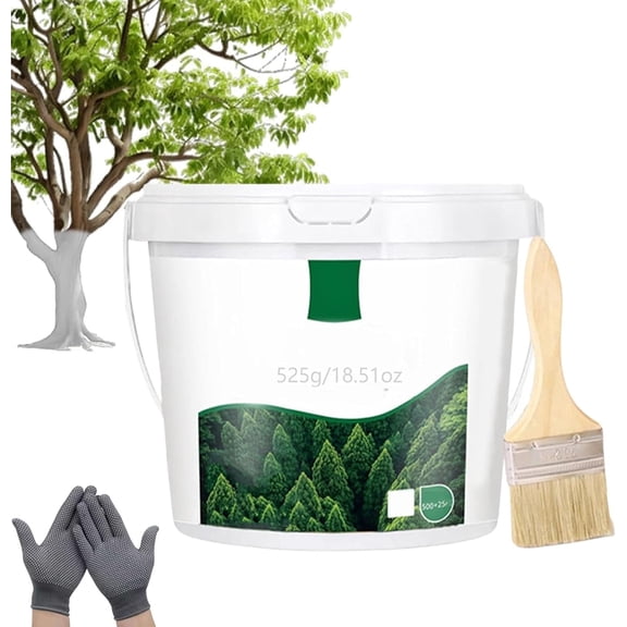 Long-Lasting Tree Whitewash Agent, Tree Whitewash Agent, 525ml Trees Trunk Paints, No Dilution Required