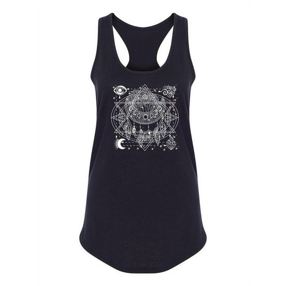 Sacred Geometry Design . Tank Women -Image by Shutterstock, Female XX-Large