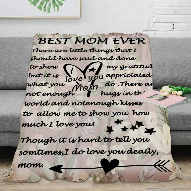 Gifts for Mom,Mom Gifts,Birthday Gifts for Mom,Mom Birthday Gifts,Mom Gift  from Daughter Son,Best Mom Gifts for Mother's Day/Christmas/Valentine's Day, Mom Blanket,52x59''(#284,52x59'')I 