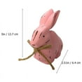 thumbnail image 2 of 1 pieza de decoración de conejo de madera, 2 of 3
