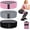 Gray-pink-black, variant on 6 Pack Fabric Resistance Bands Set - Exercise Loop Bands with Multiple Resistance Levels for Strength Training Yoga and Pilates