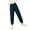 Navy Blue, variant on Women Winter Pants - Elastic High Waist Quilted Pants Diamond-shaped Texture Design Thickened Warm Sweatpants