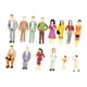 thumbnail image 2 of Conjunto de 14 piezas de figuras en miniatura, personas en miniatura, figuras, adornos, accesorios. 76 mm, 2 of 9