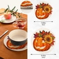thumbnail image 3 of SKYSONIC Halloween Harvest Pumpkin Pot Holders Trivets, 2 Pcs Heat Resistant Trivets,Cute Harvest Cotton Thread Weave Mats for Hot Pads Pans Pot Bowl Teapot for Kitchen Decor, 3 of 7