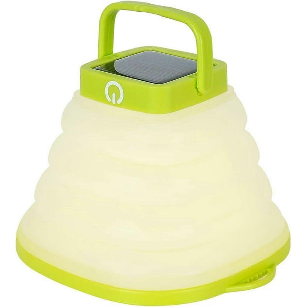 Foldable LED Lantern Camping Light Warm White Waterproof Solar USB Rechargeable 3 Dimming Modes Flashlight for Home Camping Hiking Fishing Emergency