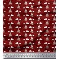 thumbnail image 1 of Soimoi Poly Georgette Fabric Cloud,Fish & Yacht Nautical Decor Fabric Printed Yard 52 Inch Wide, 1 of 3