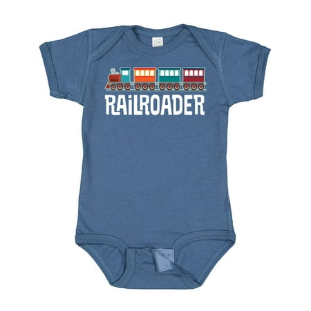 

Inktastic Railroader Train Hobby Gift Baby Boy or Baby Girl Bodysuit
