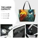 thumbnail image 3 of Fotbe Red And Blue Fire Peacock Bolsa de Viaje para Playa - Resistente al Agua, Bolsa Tote de Gran Capacidad y Ligera con 7 Bolsillos para Mujeres y Hombres, 3 of 7