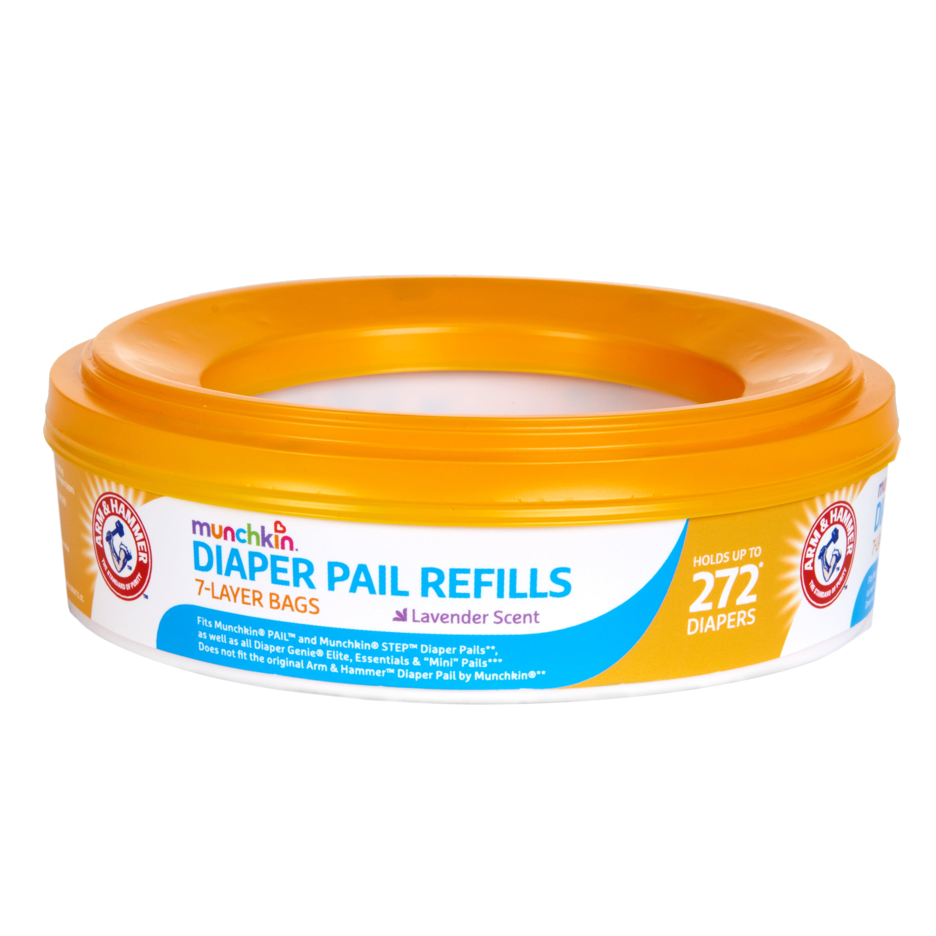 Munchkin Arm and Hammer Diaper Pail Refill Rings, 272 Count, 1 Pack