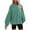 Sky Blue-01, variant on STETMN Plus Size Drop Shoulder Sweatshirts for Women Fall Lantern Sleeve Side Slit Comfy Pullover Top