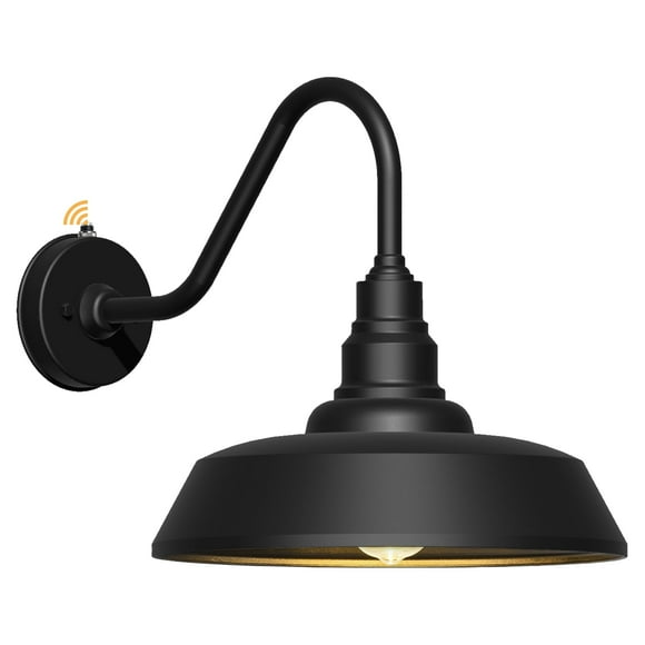 Barn Light Franing LED de cuello de cisne de 12 pulgadas desde el anochecer hasta el amanecer