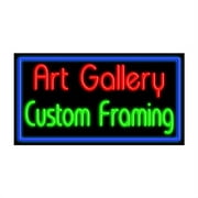 Art Gallery Custom Framing-Glass Neon Sign Made in USA