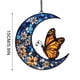 thumbnail image 2 of Luces solares mariposas flores luna decoración jardín, metal resistente, 2 niveles, para terraza, luces solares para exteriores, luces solares decorativas, luces solares de jardín\, 2 of 9