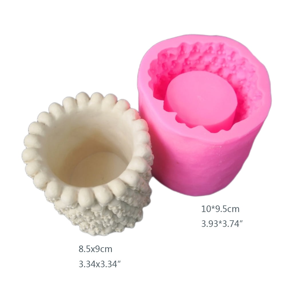 3D Flowerpot Silicone Mold Epoxy Resin Decoration Making Soap Melt Resin Home Decoration
