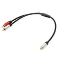 thumbnail image 4 of Cable divisor en Y de 1 RCA hembra a 2 RCA macho, 1 hembra a 2 machos, para TV, subwoofer, amplificador y portátil., 4 of 14