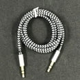 thumbnail image 6 of Opvise 1m Braided 3.5mm AUX Male to Male Stereo Audio Adapter Cable for PC DVD Speaker, 6 of 8