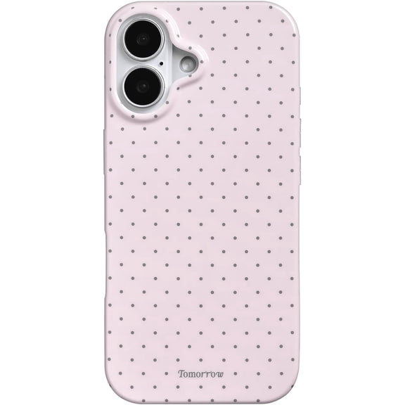 Compatible for iPhone 17 Case with Cute Fashion Polka Dot Aesthetics Design Simple Cases for Soft TPU Slim Protection Cover-Pink