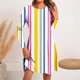 thumbnail image 1 of mfyjkho Vestidos para mujer, Vestido tipo jersey estampado de manga corta y cuello redondo para mujer Vestidos festivos para mujer xxl, 1 of 5
