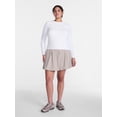 thumbnail image 2 of Avia Women's Pique Knit Pleated Bubble Hem Skort, Sizes XS-XXXL, 2 of 7