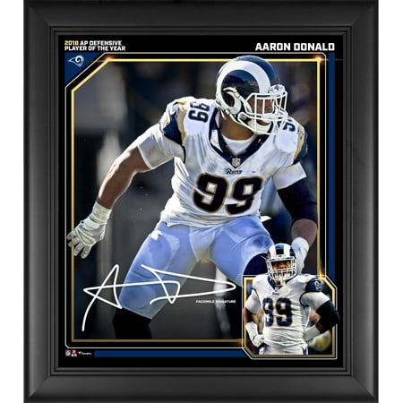 Aaron Donald Los Angeles Rams 2018 NFL Defensive Player of the Year Framed 15
