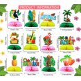 thumbnail image 2 of 12pcs Honeycomb Tropical Party Luau Centerpieces for Table Decor, 2 of 7