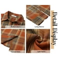 thumbnail image 5 of Fantaslook Plaid Flannel Shirts for Women Oversized Long Sleeve Button Down Shirts Blouses Tops, 5 of 8