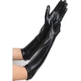 thumbnail image 2 of LinYooLi Women's 17" Long Metalic Satin Cosplay Finger Gloves, 2 of 8