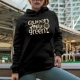 thumbnail image 2 of Queen of the Green Quote, Female, Woman or Girl Golf Player, Golfing or Golfer Themed Merch Gift, Black Hooded Sweatshirt or Hoodie, Large, 2 of 5