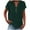 5-Green, variant on Womens Henley Summer Tops Essentials Solid Color Short Sleeve Two Button V Neck Blouse Dressy Shirts Casual 2025 Trendy T-Shirts