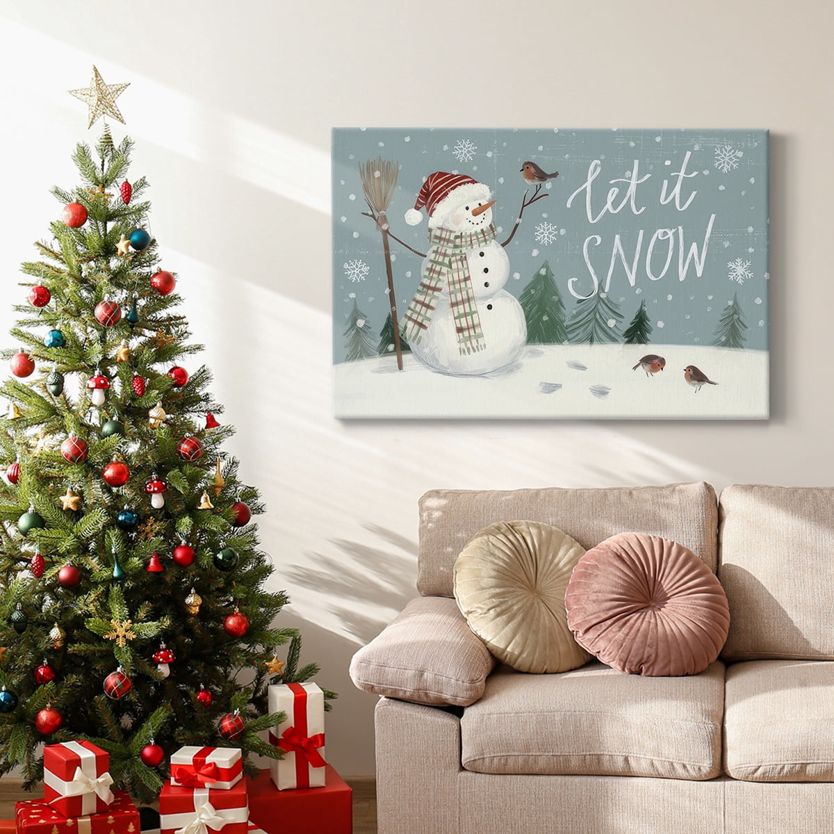 Jolly Snowman Collection A- Gallery Wrapped Canvas