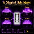 thumbnail image 4 of Halloween Cauldron Decor Kit, DIY Witches Bubbling Cauldron with 30 LED Purple Lights, 40 Orbs and Cotton for Mantel Tabletop Party Decor, 4 of 9