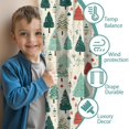 thumbnail image 3 of Blackout Kids Curtains,Beige Christmas Tree Pattern Childrens Insulated Curtains Set Of 2,Bedroom Essentials,Toddler Room Decor 42"x54", 3 of 5