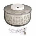 thumbnail image 1 of Salad Spinner,Salad Spinner 500RPM Electric Kitchen Supplies Lettuce Dryer Top Tier Quality, 1 of 12