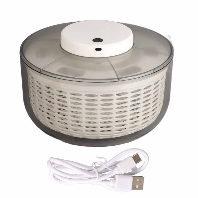 Salad Spinner,Salad Spinner 500RPM Electric Kitchen Supplies Lettuce Dryer Top Tier Quality