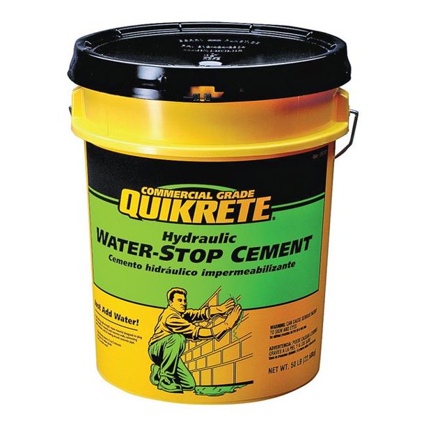 Quikrete 112650 Hydraulic WaterStop Cement, Grey