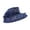 Navy Blue, variant on Organza Fascinator Kentcky Derby Hats for Women Flower Wedding Tea Party Hat Wide Brim Sun Hat