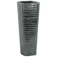 thumbnail image 1 of Urban Trends Collection 51707 Ceramic Tall Square Vase, Silver, 1 of 1